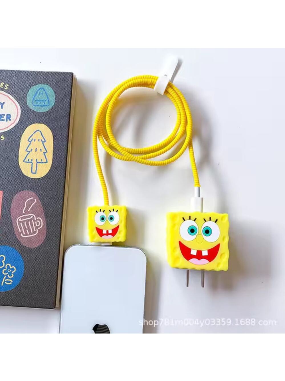 SpongeBob SquarePants iPhone Charger Cable Protectors P47